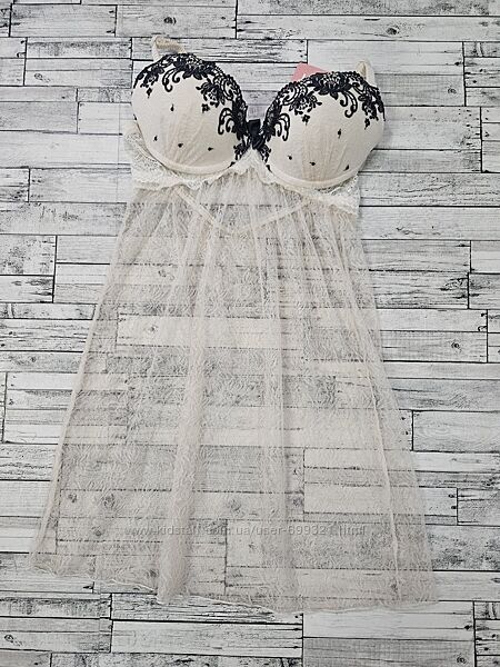 Сорочка з чашками пуш-ап kleo