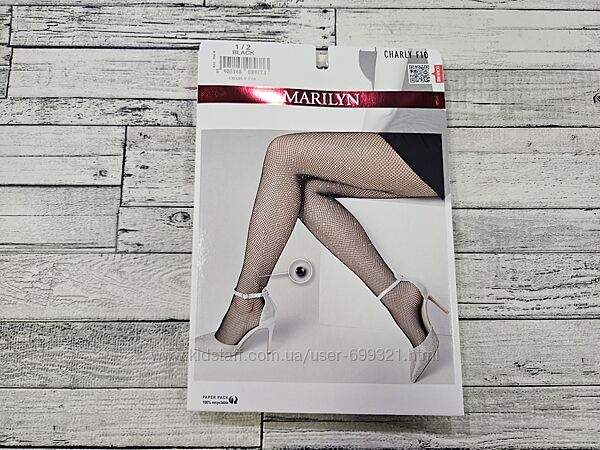 Колготки в сітку зі стразами Marilyn