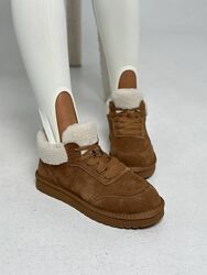 Кеди зимові, натуральна замша, руді