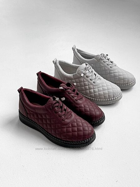 Мокасини Vilaro бордо/сірі