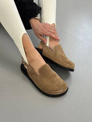 Клогі, натуральна замша, пісочні