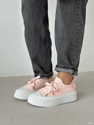 Кеди, легкі текстильні, рожеві