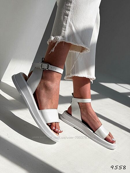 Босоніжки Innis, натуральна шкіра, білі