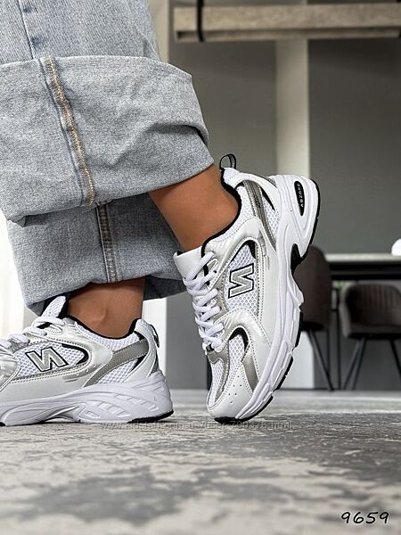 Кросівки N, білі/срібло/чорний