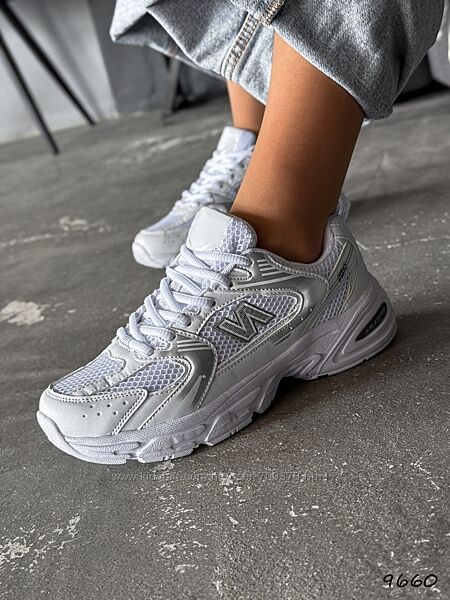 Кросівки N, білі/срібло