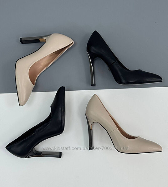 Класичні туфлі Lino Marano, беж/чорні