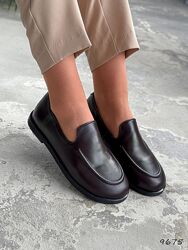 Лофери Rima, натуральна шкіра, гіркийшоколад