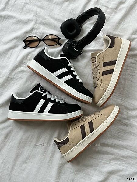 Кросівки, натуральний нубук, чорні/беж