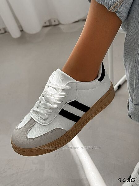 Кросівки Alesan, білі/чорний/беж