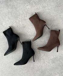 Ботильйони LM демісезонні, чорні/коричневі