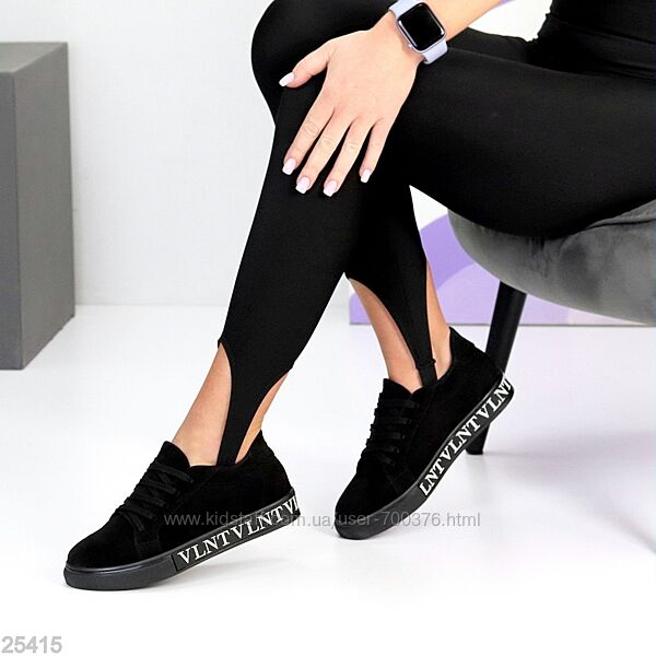 Кеди Ilons, натуральна замша, чорні