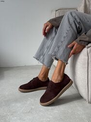 Туфлі Barefoot з анатомічним носиком, натуральна замша, шоколад