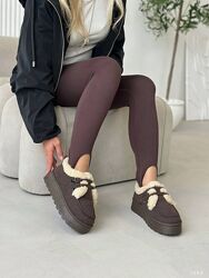 Лофери утеплені зимові, шоколад