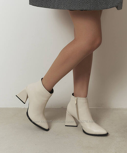 Ботильйони демі, натуральна шкіра, лотос, преміальна якість