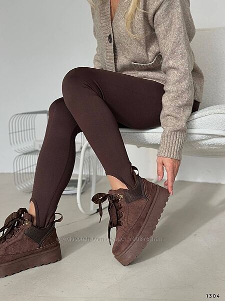 Кросівки зимові шоколад утеплені