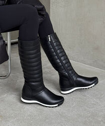 Дутики зима, натуральна шкіра, чорні, дуже тепленькі та зручні