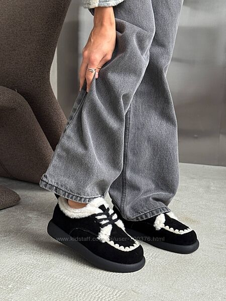 Сноубутси з анатомічним мисом, Lonza - Allsy, натуральна замша, чорні