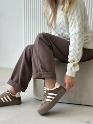 Зимові Кросівки, натуральна замша/шкіра, шоколад