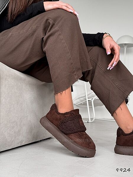 Лофери - угги зима Selena, шоколад