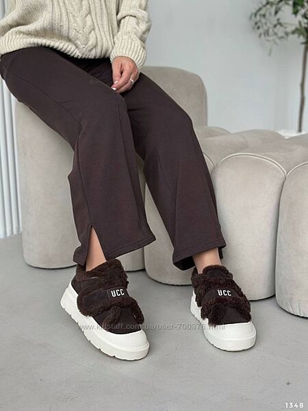 Черевики зимові шоколад, натуральна замша