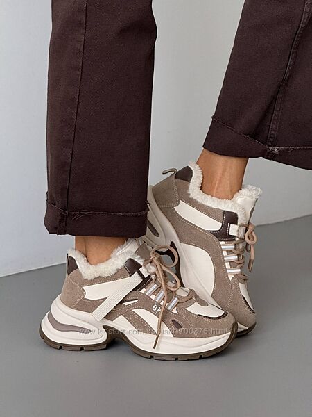 Зимові кросівки Violeta, коричневий/світлий бежевий
