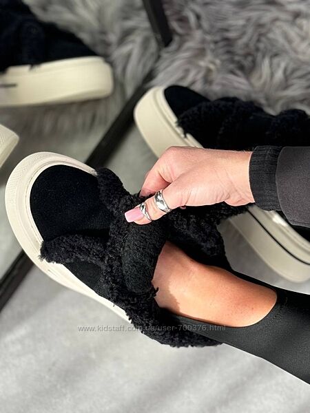 Автоледі Verbi зима, натуральна замша, чорні/шоколад