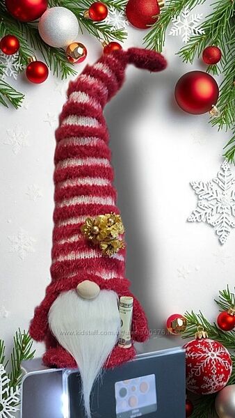 Скандинавський гном, ручна робота, Червоного кольору