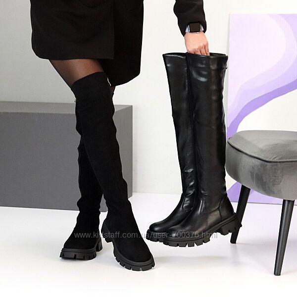 Ботфорти Frensi єврозима, чорні 