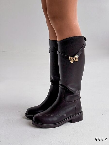 Чоботи зима Berra, натуральна шкіра, шоколад