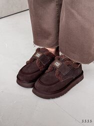 Лофери зима Elina, натуральна замша,  шоколад