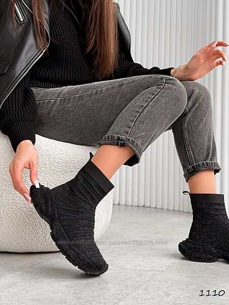 Кросівки Diaм стрази, чорні