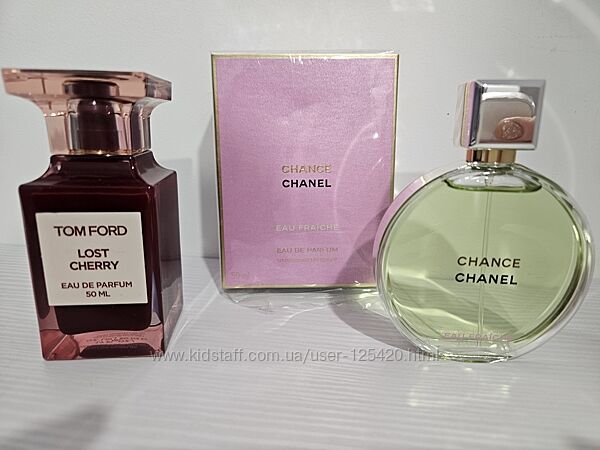 Tom Ford Lost Cherry , Chanel Chance eau Fraiche