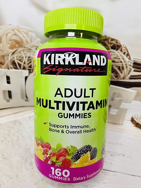 США Мультивітаміни дорослі Kirkland Adult multivitamin gummies