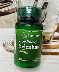 США Селен антиоксидант Puritan&acutes Pride Selenium 200mg