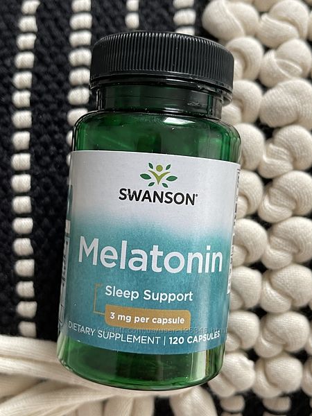 США Капсули для здорового сну мелатонін Swanson Melatonin