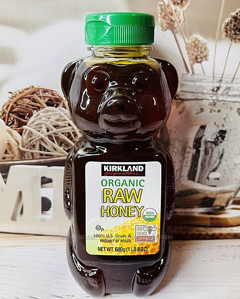 США Органічний чистий мед KIRKLAND Organic Raw Honey