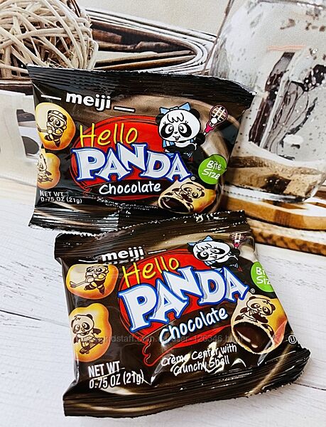 Японське печиво MEIJI Hello Panda з шоколадом