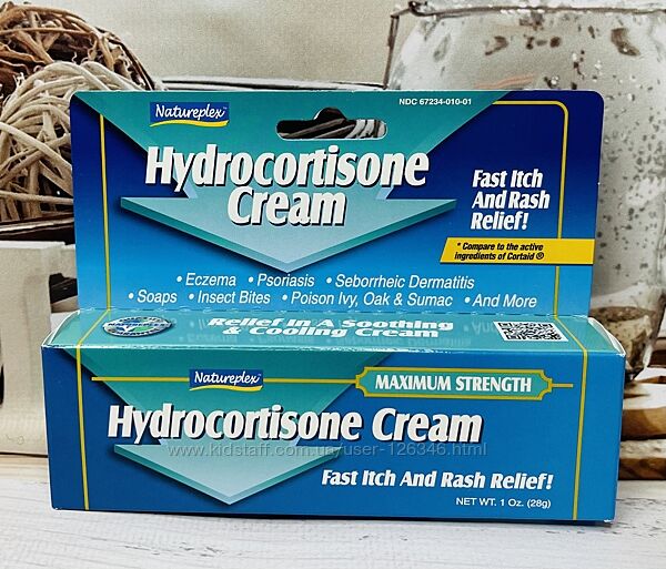 США Крем від сверблячки та укусів комах Natureplex Hydrocortisone Cream