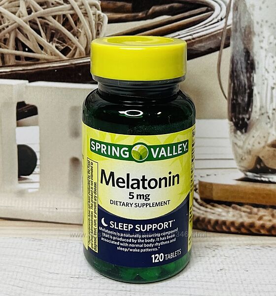 США Мелатонін для здорового сну SPRING VALLEY Melatonin, 5mg