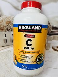 США Вітамін С у формі жувальних цукерок KIRKLAND Vitamin C 500mg