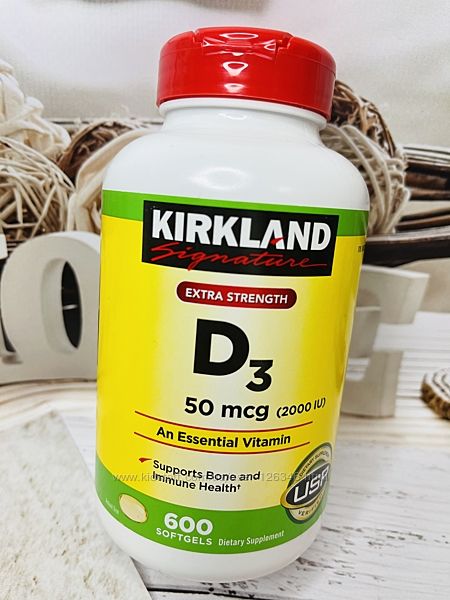 США Вітамін Д3 KIRKLAND Extra Strength D3