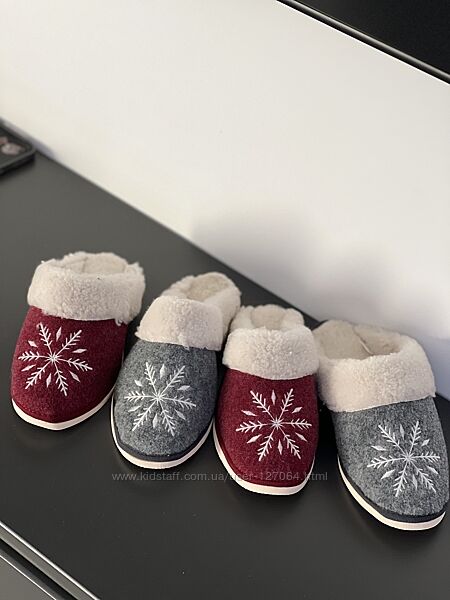Затишні зимові жіночі тапочки з вовняним утепленням