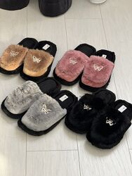 Женские тапочки, очень красивые и теплые, 4 расцветки