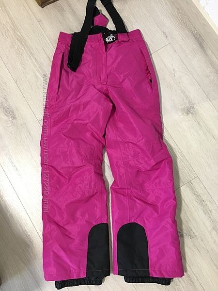 Лыжные термо штаны полукомбинезон
