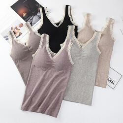 Майки теплі жіночі флісові, на махрі, на чашечках