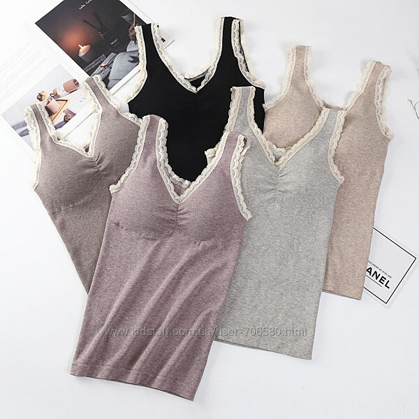 Майки теплі жіночі флісові, на махрі, на чашечках