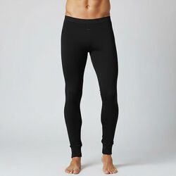 Теплі чоловічі кальсони на хутрі чорний 48-52