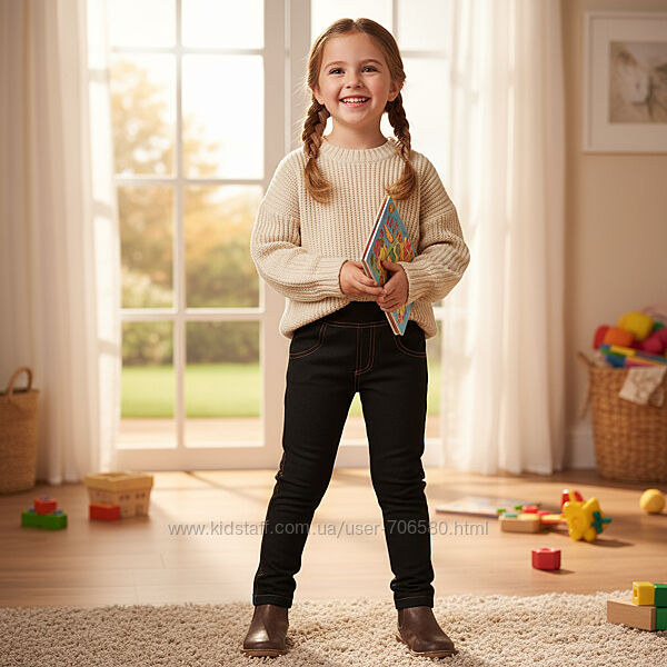 Джеггінси на хутрі для дівчинки