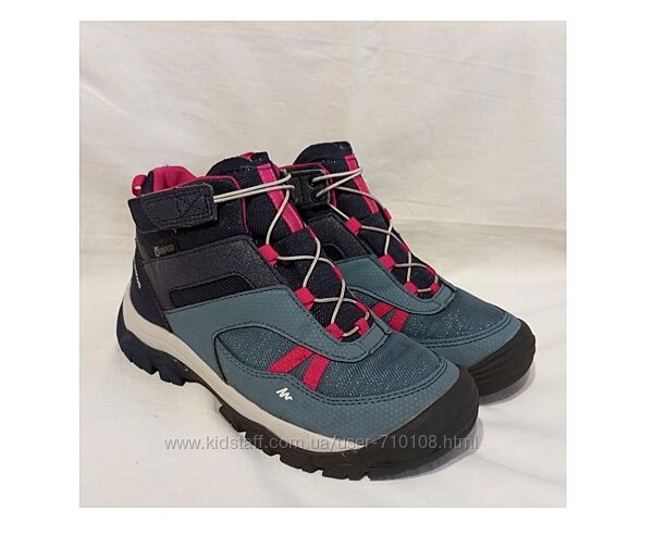Демисезонные ботинки quechua crossrock mid waterproof.