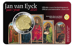 Бельгія 2020. 2 Євро. Ян ван Ейк. Офіційний блістер